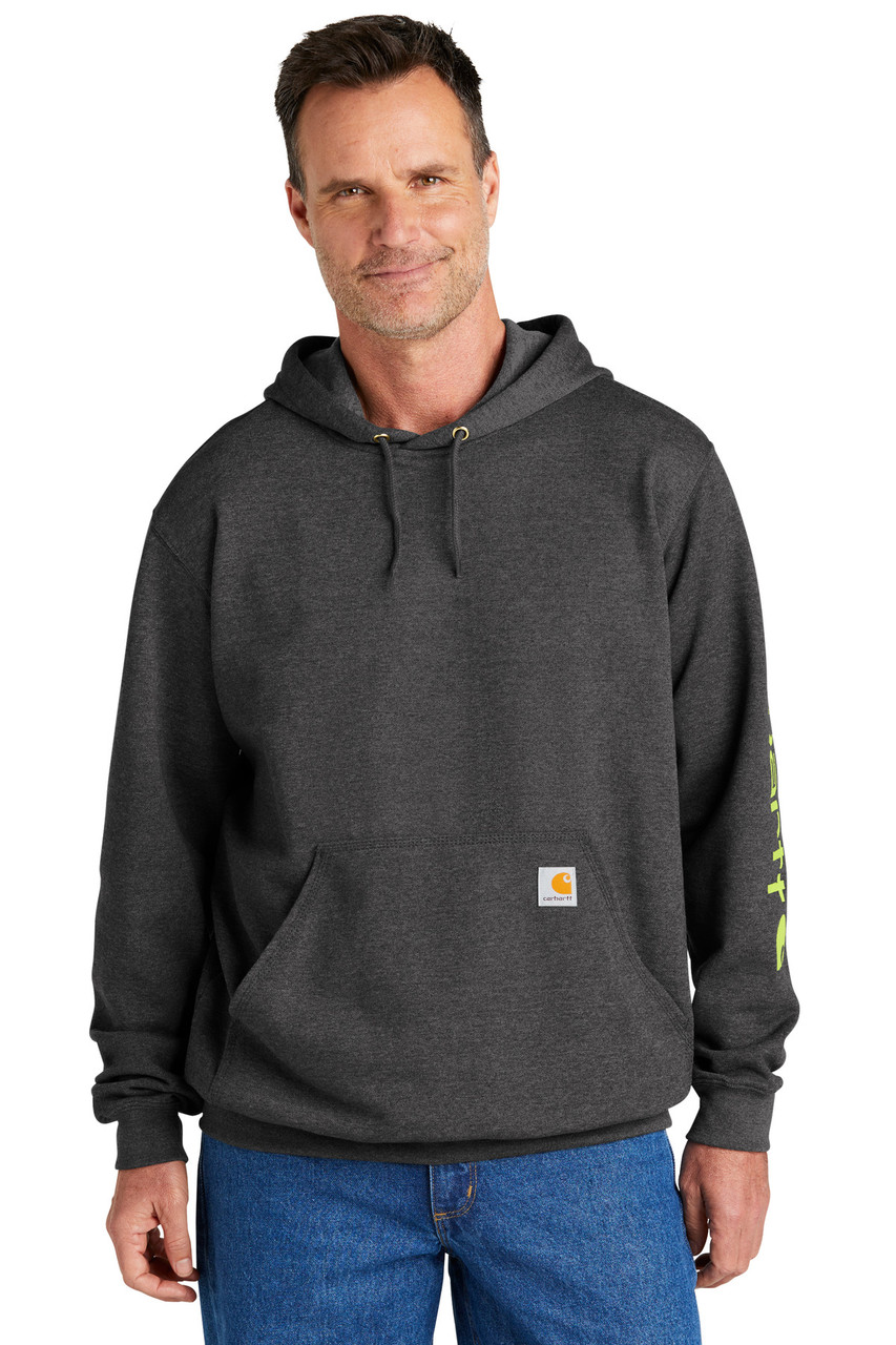 Carhartt® Midweight Hooded Logo Sweatshirt CTK288 Carbon Heather