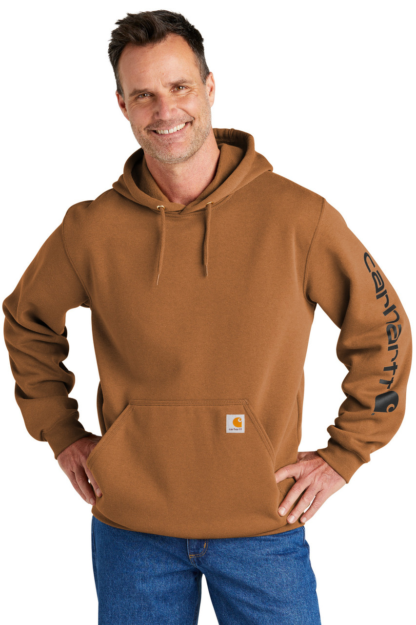 Carhartt® Midweight Hooded Logo Sweatshirt CTK288 Carhartt Brown