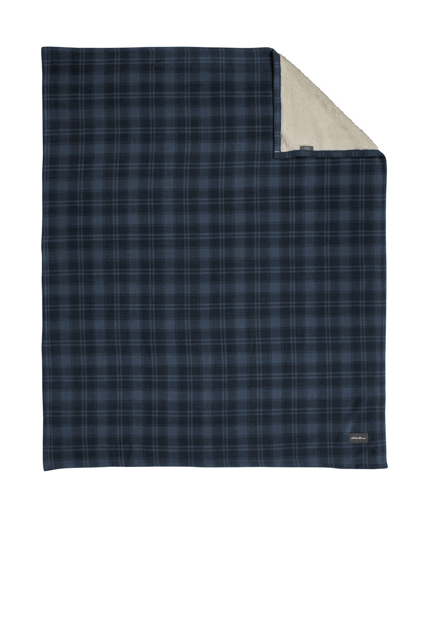 Eddie Bauer® Woodland Blanket EB750 River Blue Navy/ Bone