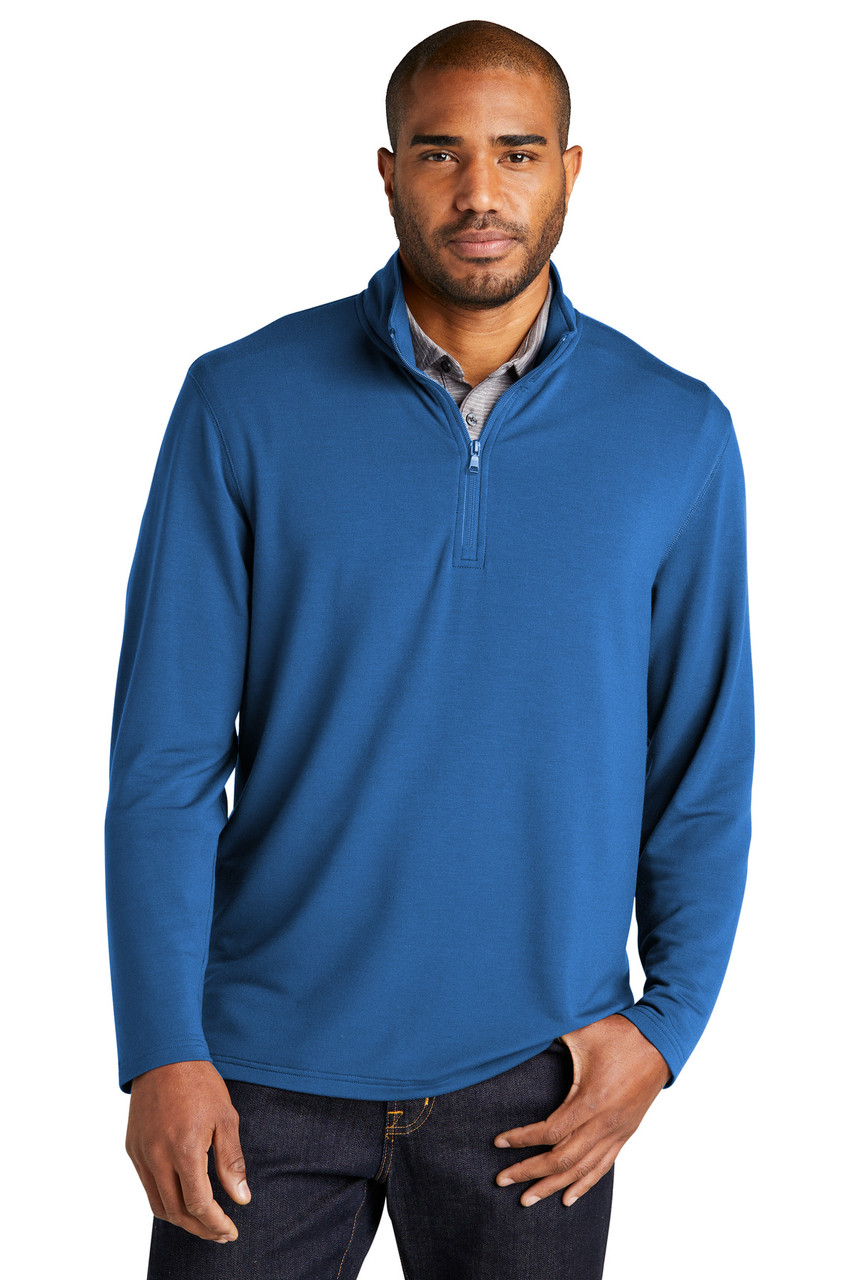 Port Authority® Microterry 1/4-Zip Pullover K825 Aegean Blue