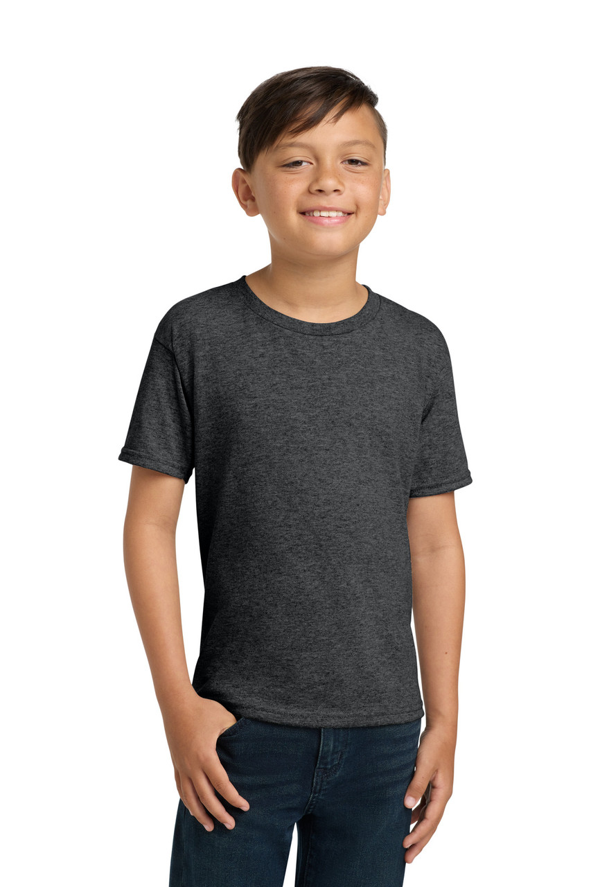 Jerzees® - Youth Dri-Power® 50/50 Cotton/Poly T-Shirt.  29B Black Heather
