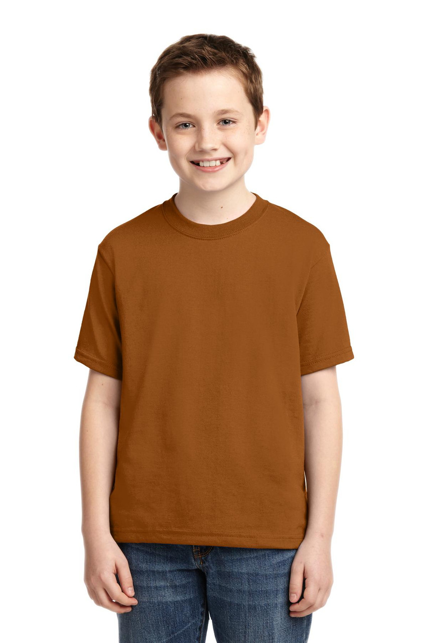 JERZEES® - Youth Dri-Power® 50/50 Cotton/Poly T-Shirt.  29B Texas Orange