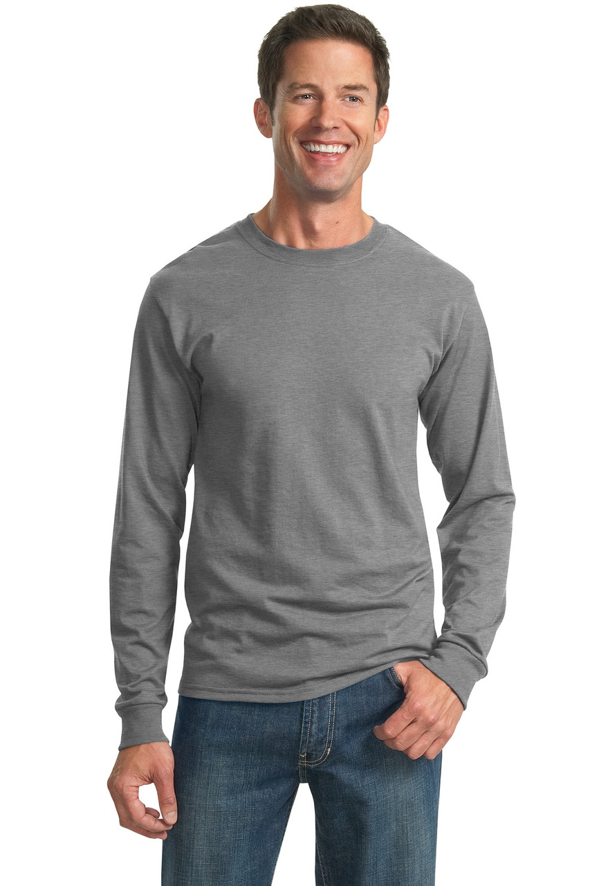 JERZEES® - Dri-Power® 50/50 Cotton/Poly Long Sleeve T-Shirt.  29LS Oxford