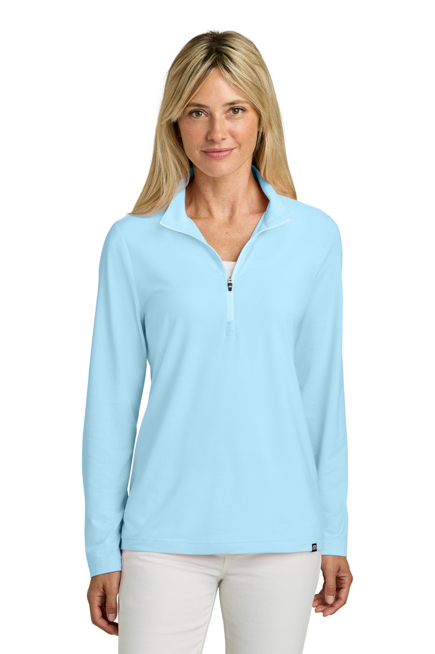 TravisMathew Women's Crestview 1/4-Zip TM1WW003 Dream Blue