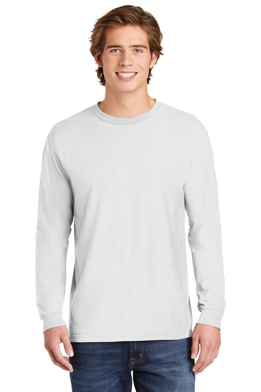 COMFORT COLORS ® Heavyweight Ring Spun Long Sleeve Tee. 6014 White