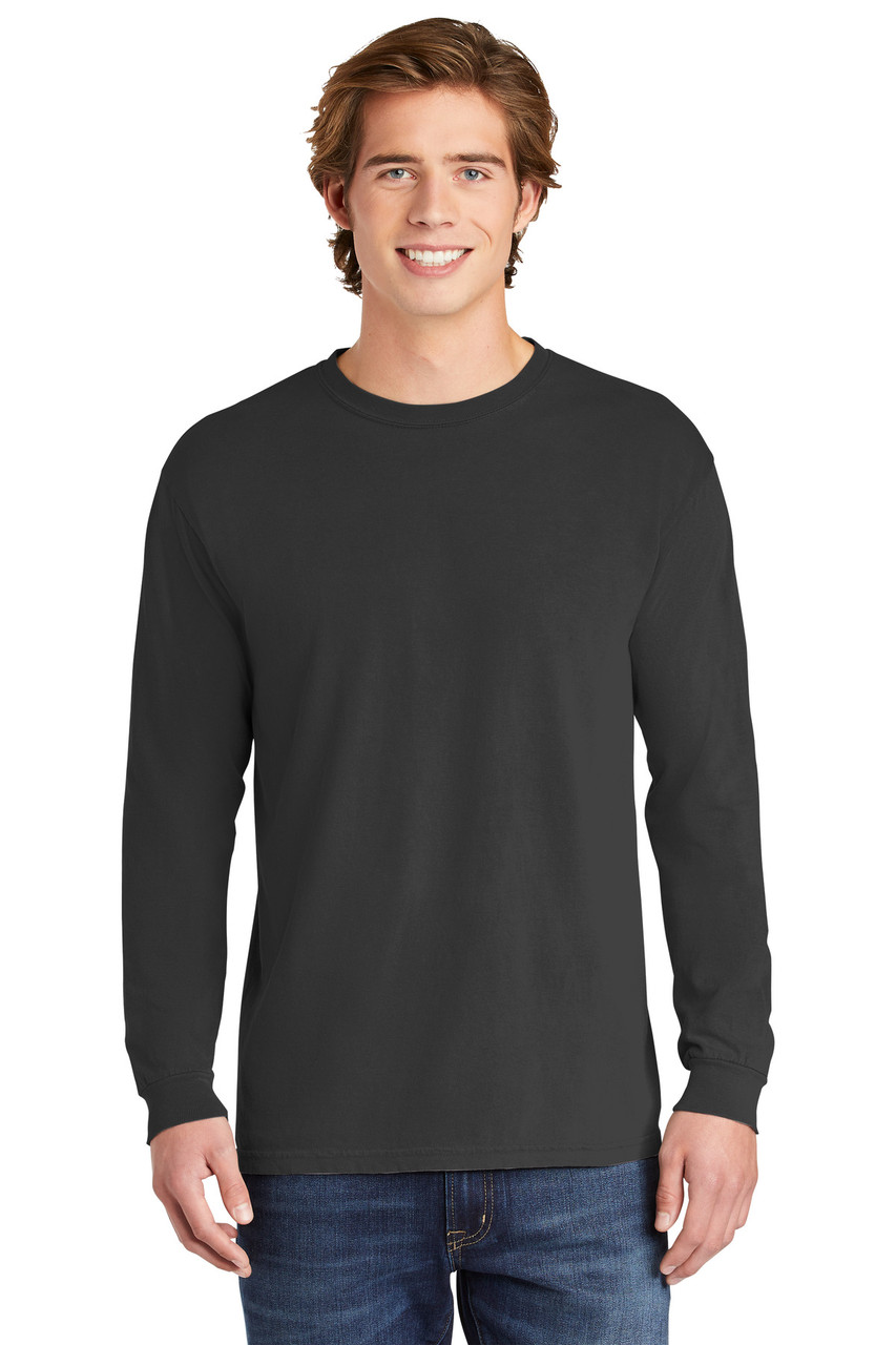 COMFORT COLORS ® Heavyweight Ring Spun Long Sleeve Tee. 6014 Graphite 2XL