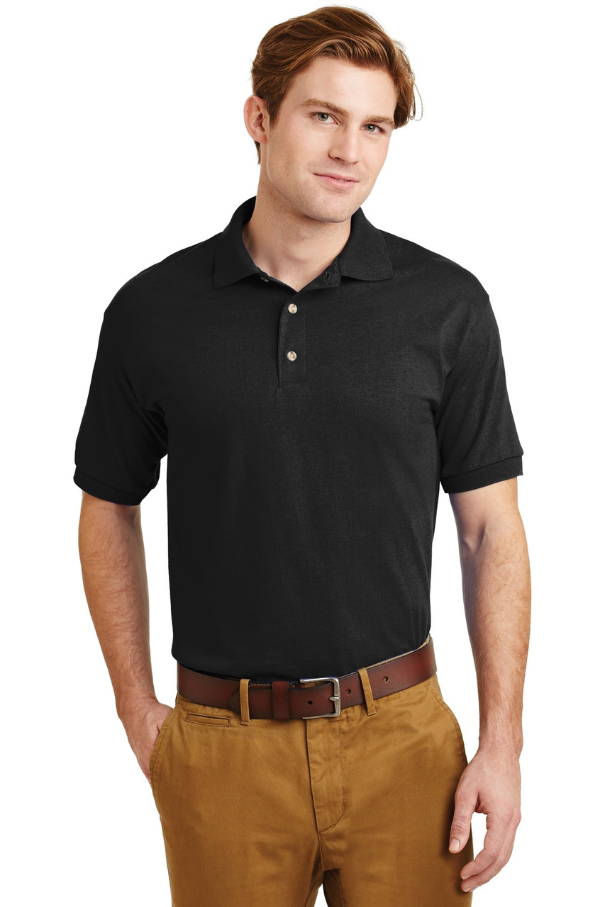 Gildan® - DryBlend® 6-Ounce Jersey Knit Sport Shirt.  8800 Black