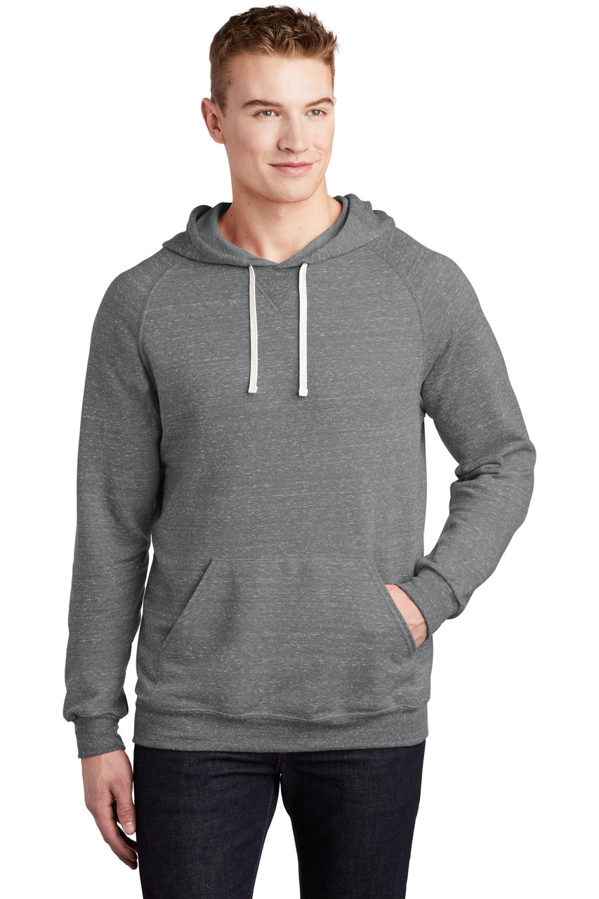 JERZEES ® Snow Heather French Terry Raglan Hoodie 90M Charcoal