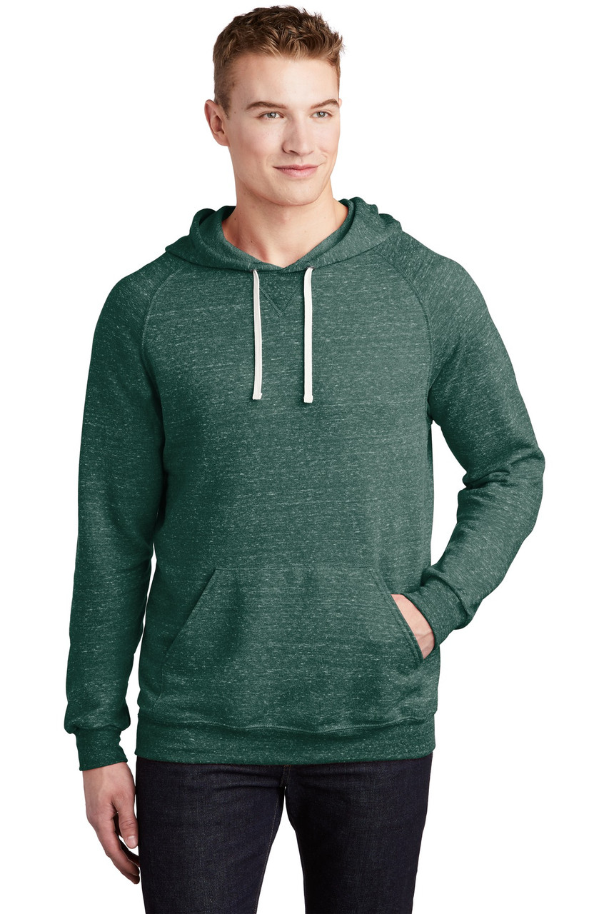 JERZEES ® Snow Heather French Terry Raglan Hoodie 90M Forest Green