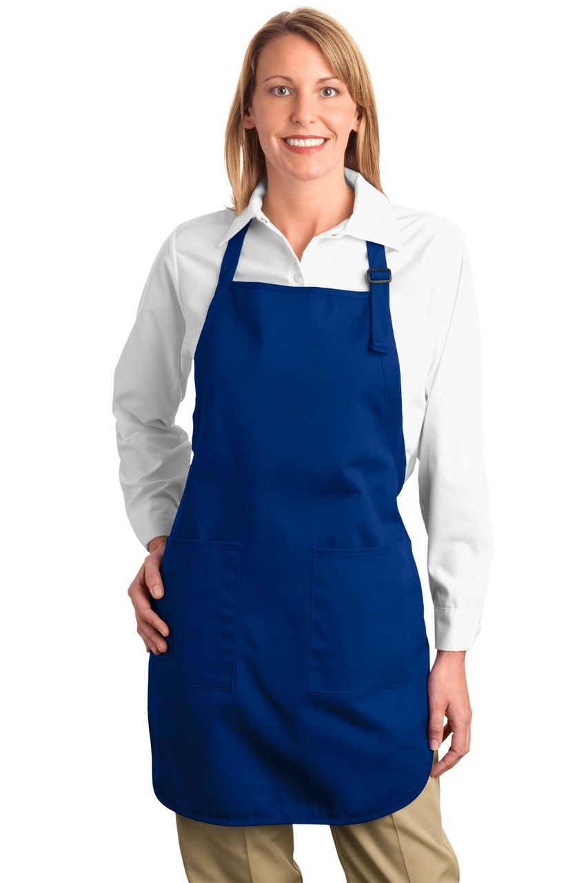 Port Authority® Full-Length Apron with Pockets.  A500 Royal