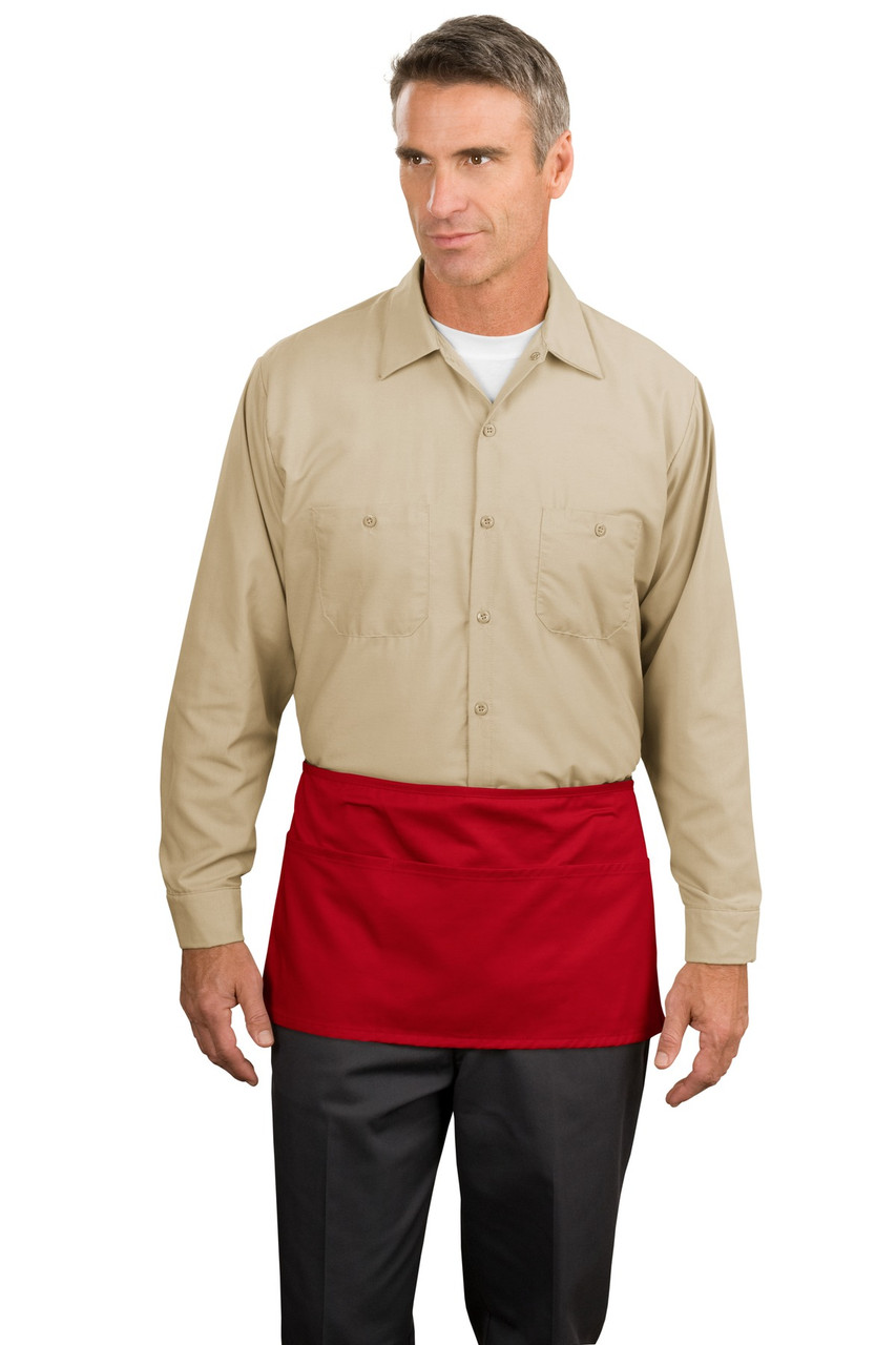 Port Authority® Waist Apron with Pockets.  A515 Red