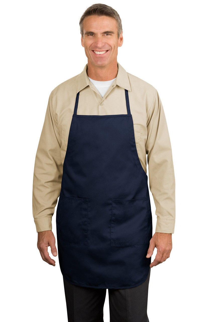 Port Authority® Full-Length Apron.  A520 Navy