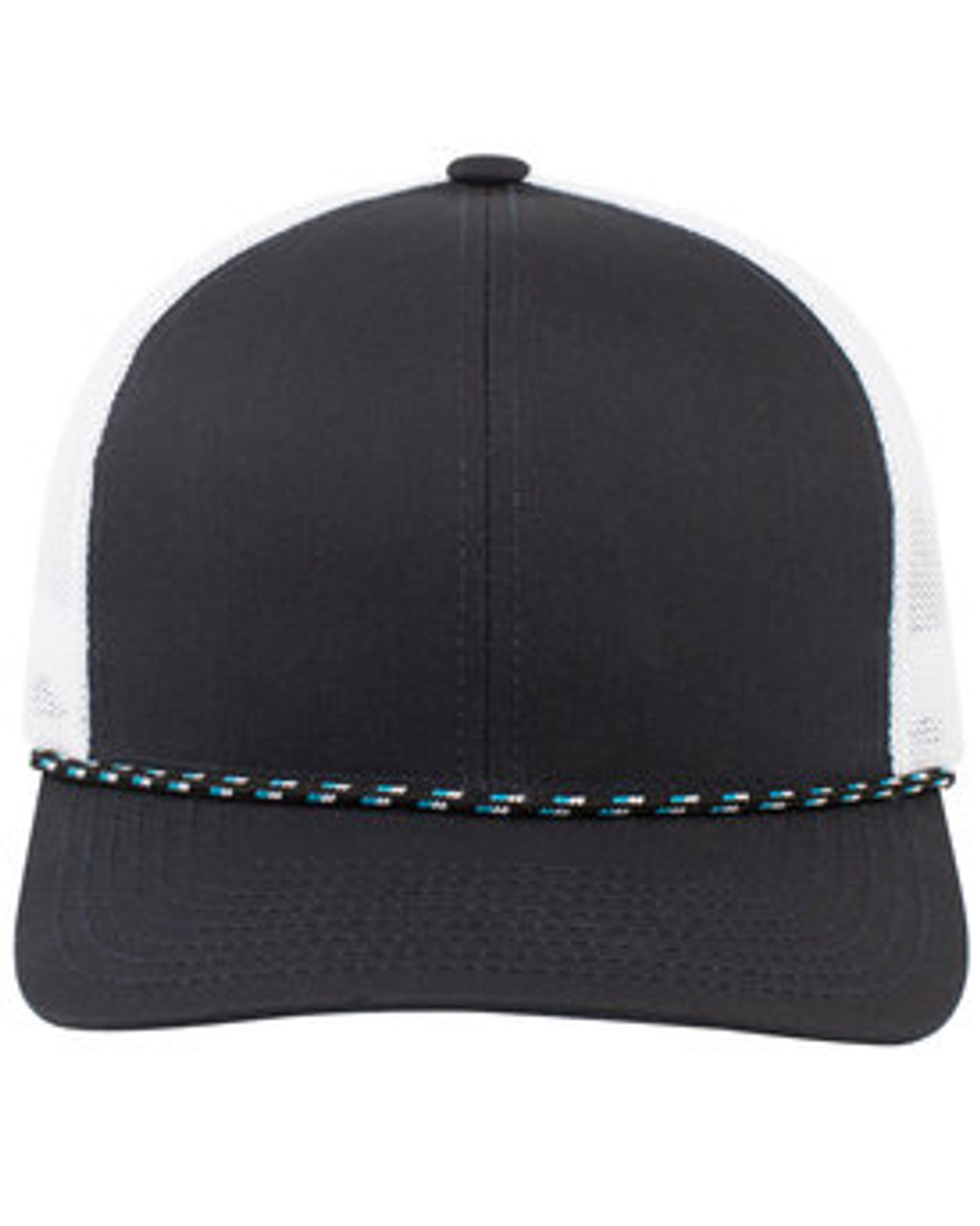 Trucker Snapback Braid Cap 104BR NAVY/ WHT/ NAVY