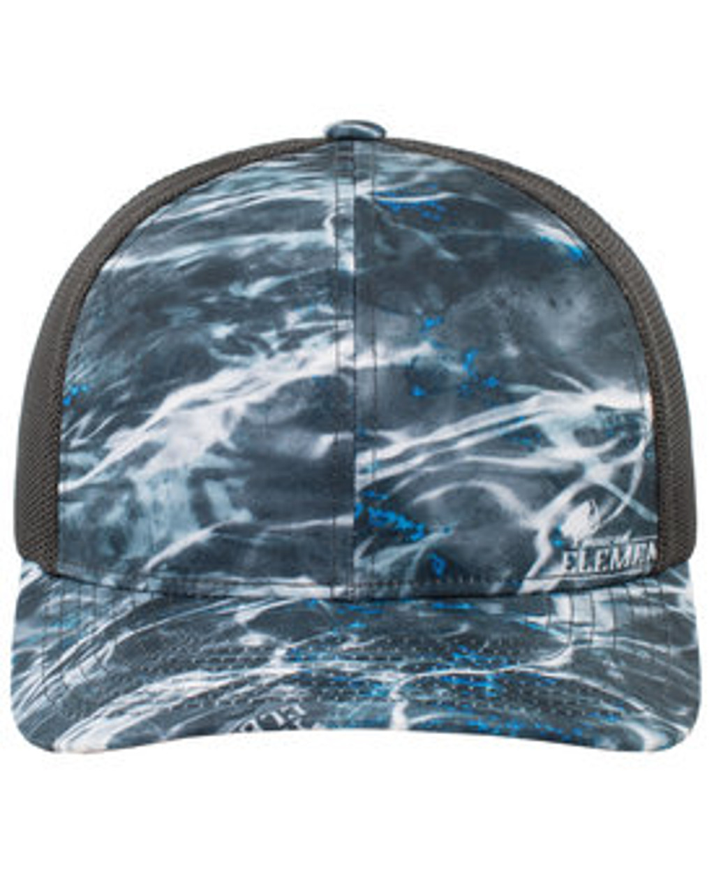 Snapback Trucker Hat 107C BLACKFIN/ LT CHR