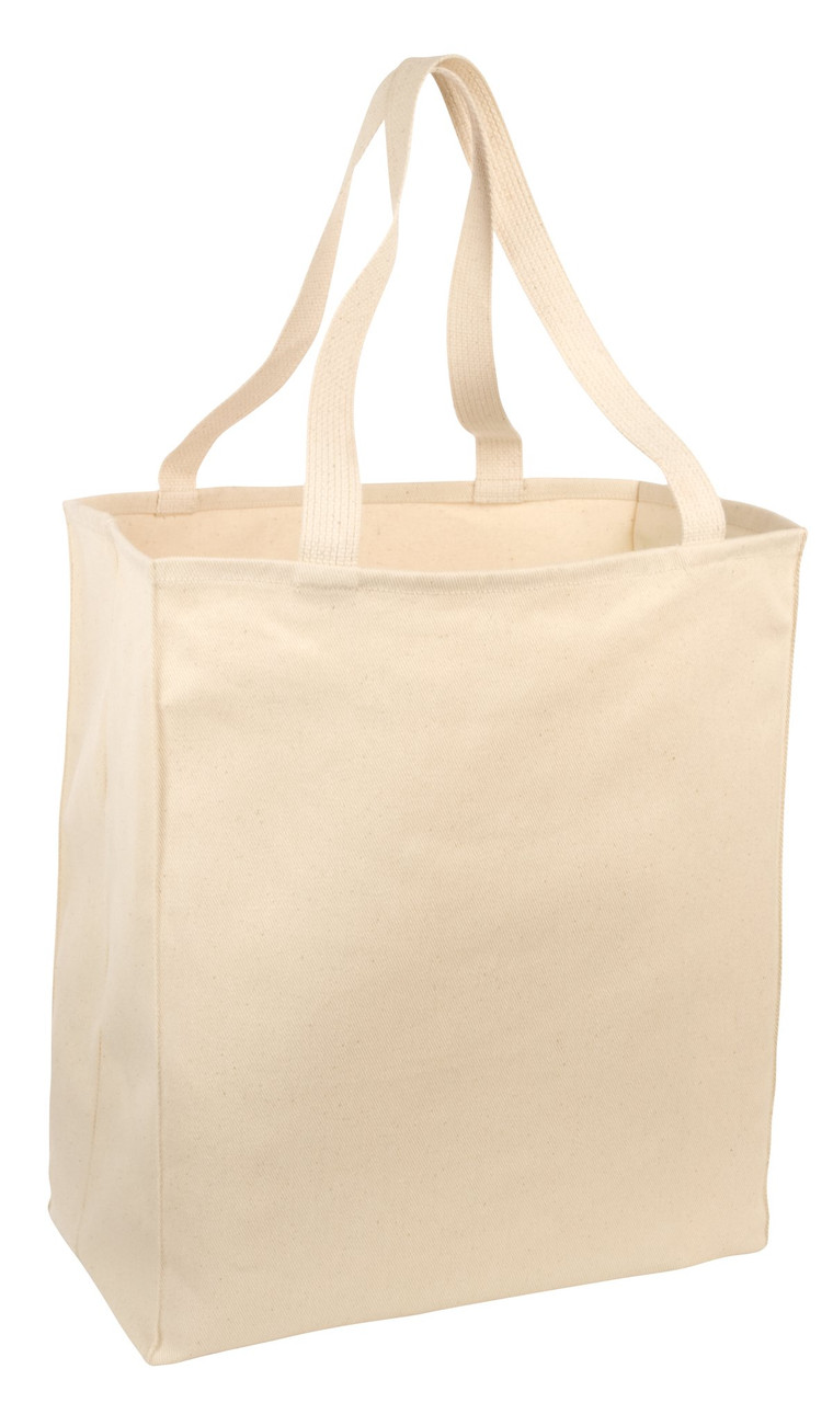 Port Authority® Over-the-Shoulder Grocery Tote. B110 Natural