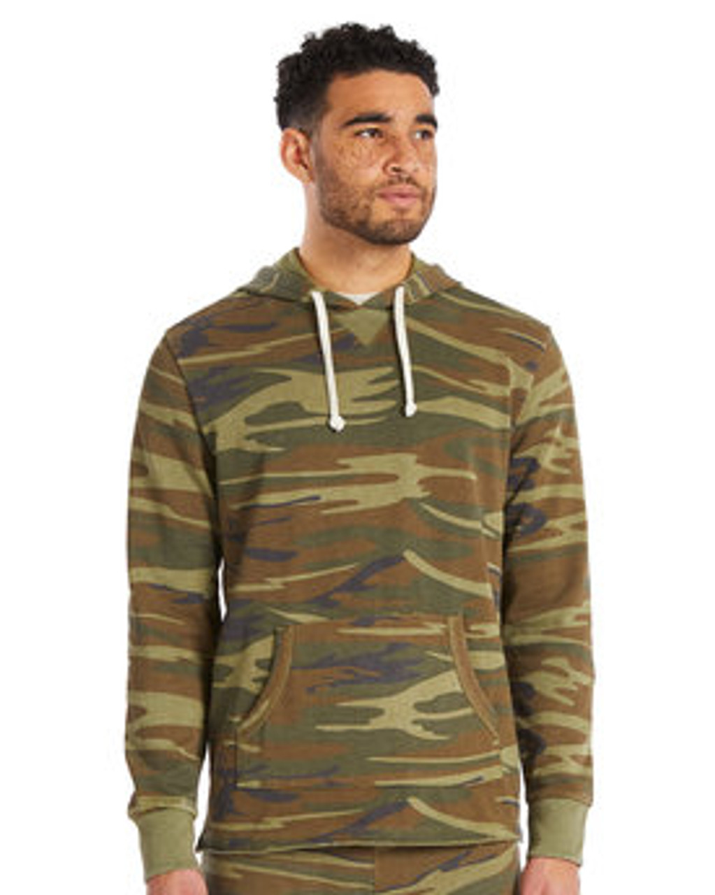 Men's School Yard Pullover Hooded Sweatshirt 8629NM CAMO