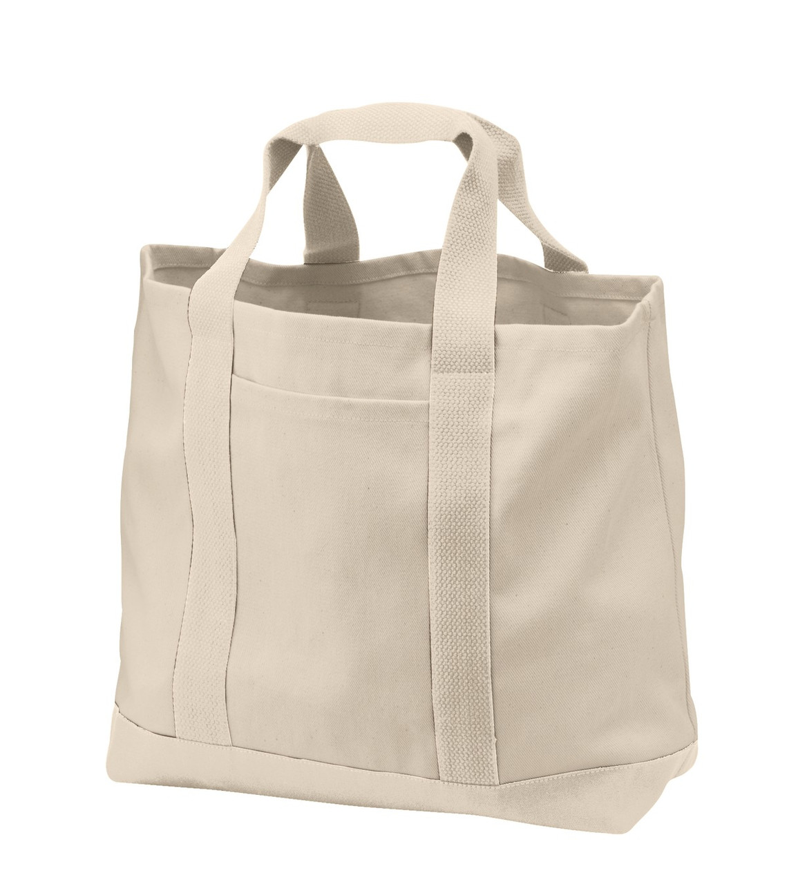 Port Authority® - Two-Tone Shopping Tote.  B400 Natural/ Natural