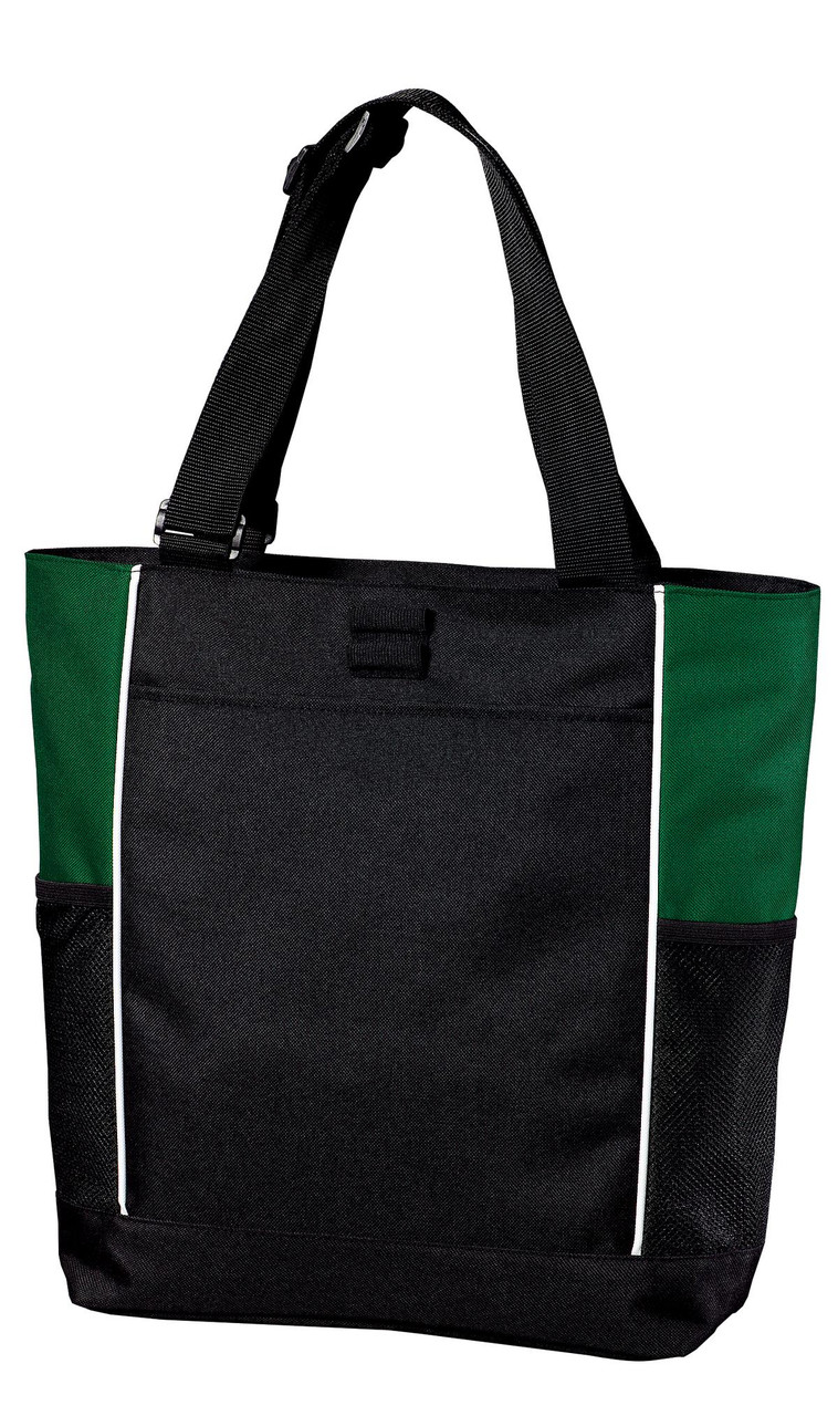 Port Authority® Panel Tote.  B5160 Black/ Hunter