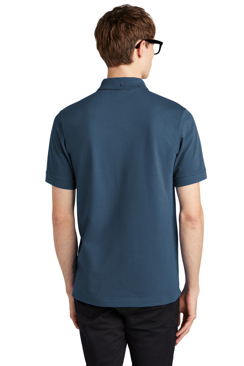 Mercer+Mettle™ Stretch Heavyweight Pique Polo MM1000 Insignia Blue Back