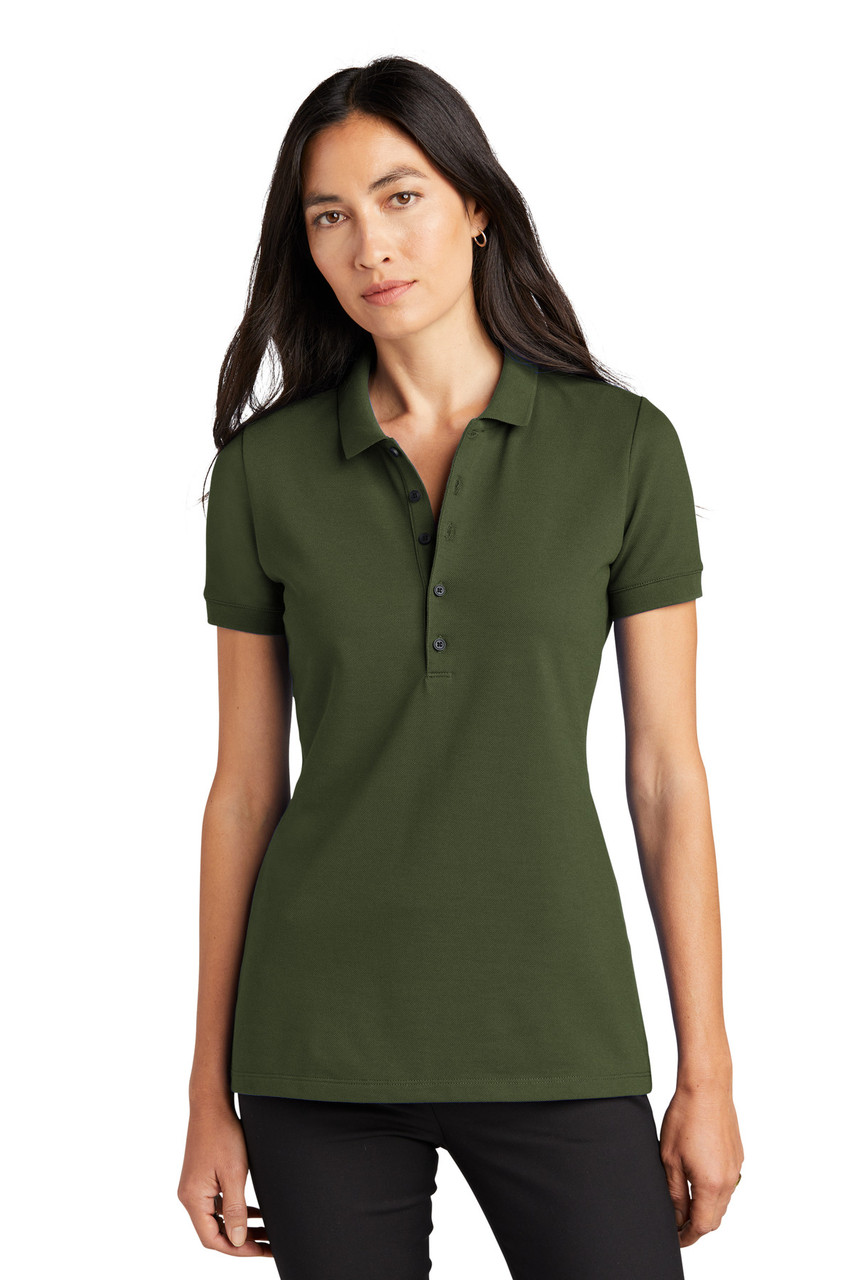 Mercer+Mettle™ Women's Stretch Heavyweight Pique Polo MM1001 Townsend Green