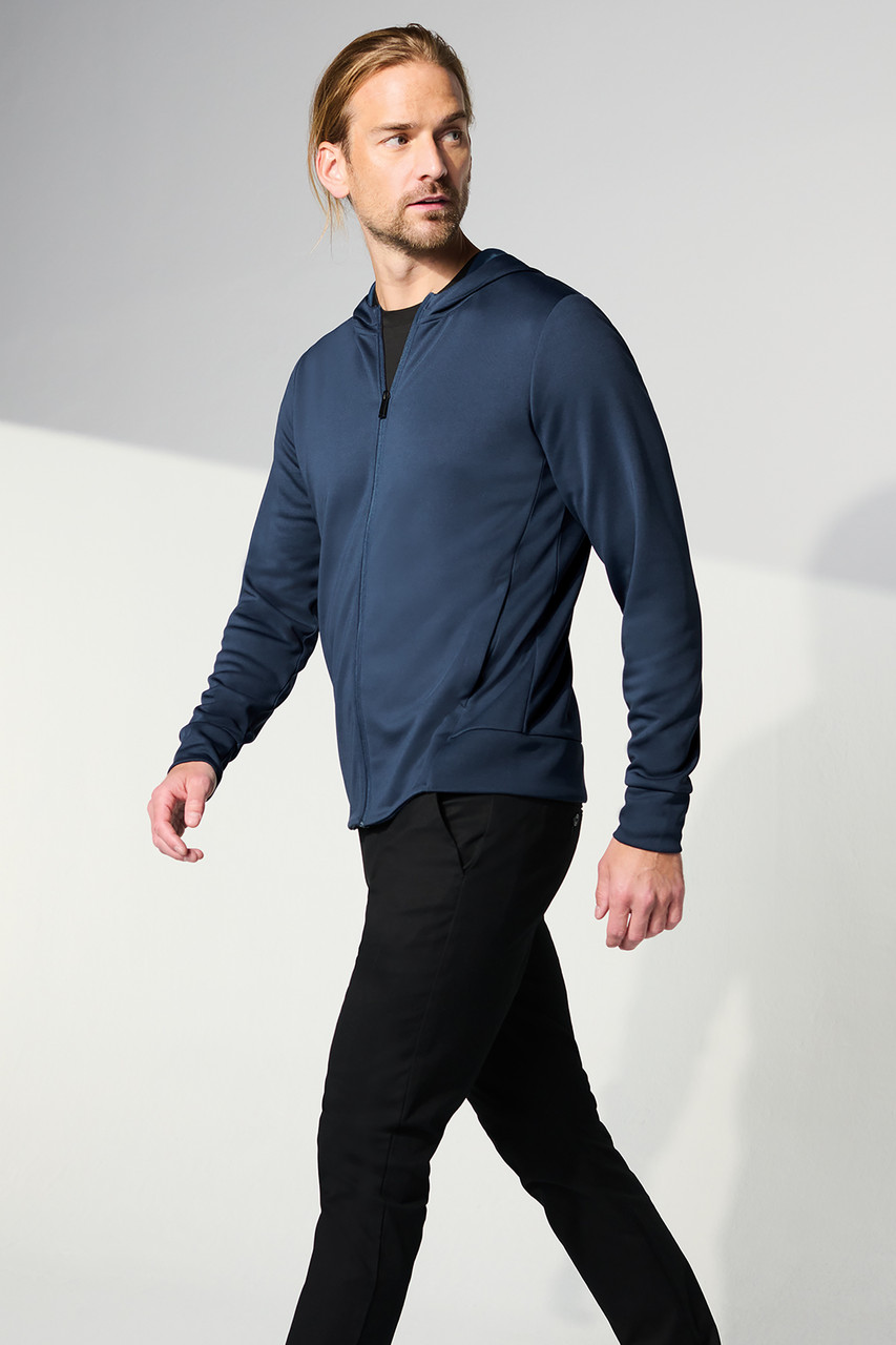 Mercer+Mettle™ Double-Knit Full-Zip Hoodie MM3002 Insignia Blue Lifestyle