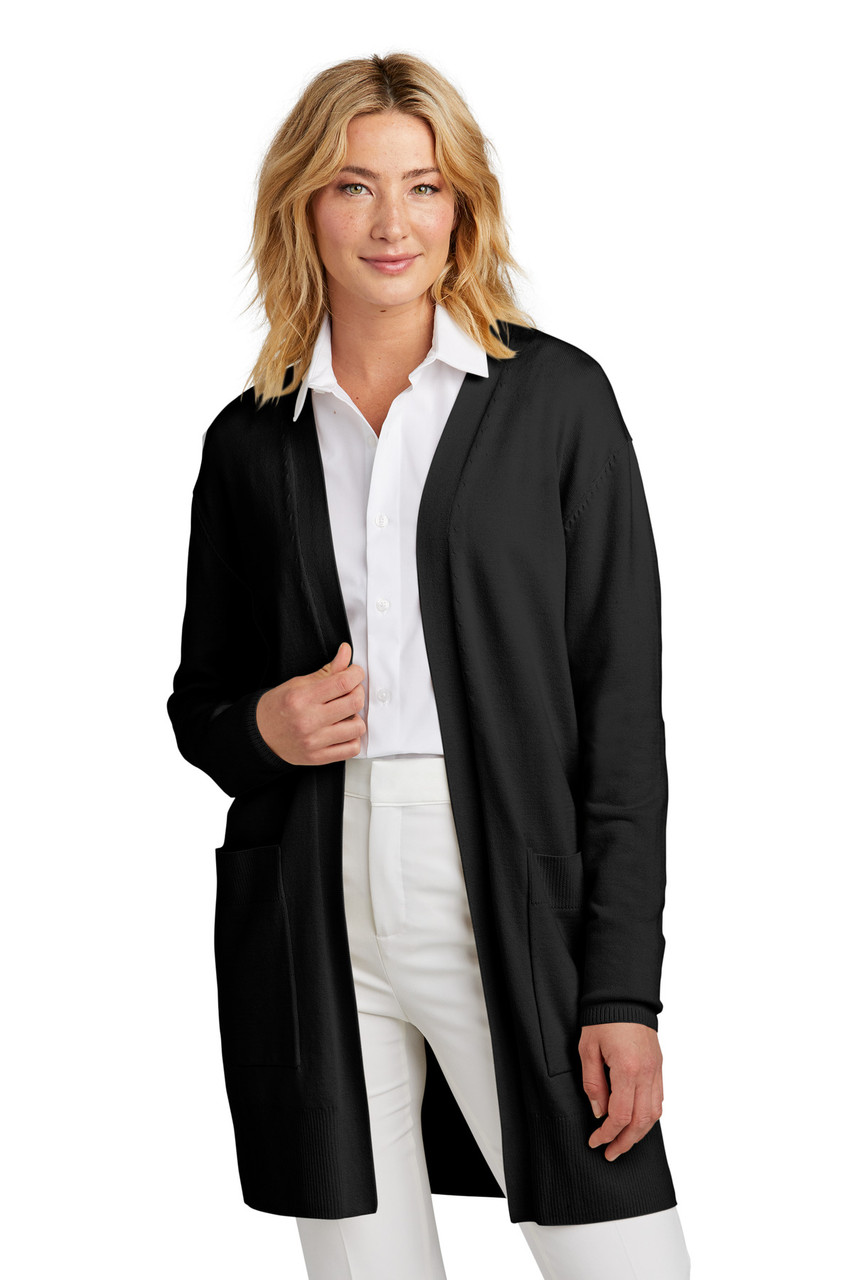 Mercer+Mettle™ Women's Open Front Cardigan Sweater MM3023 Deep Black