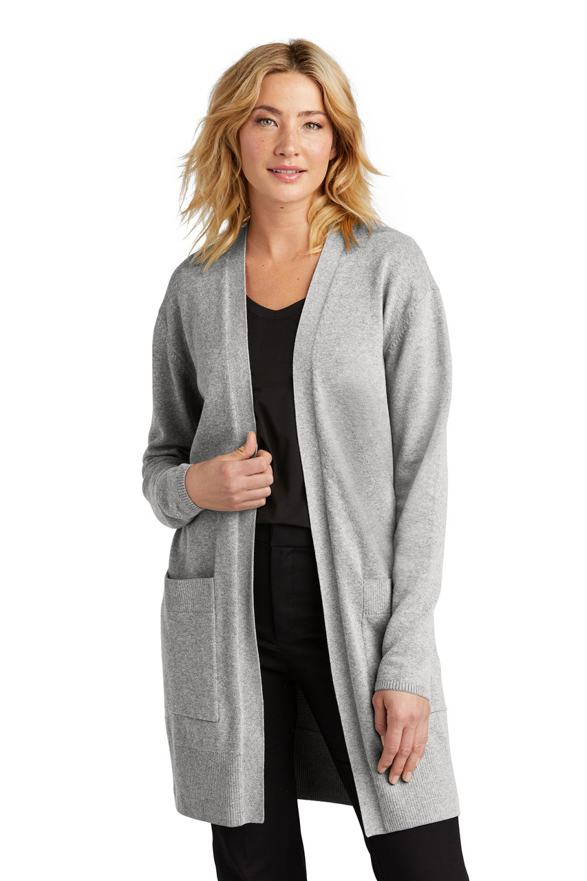 Mercer+Mettle™ Women's Open Front Cardigan Sweater MM3023 Gusty Grey Heather