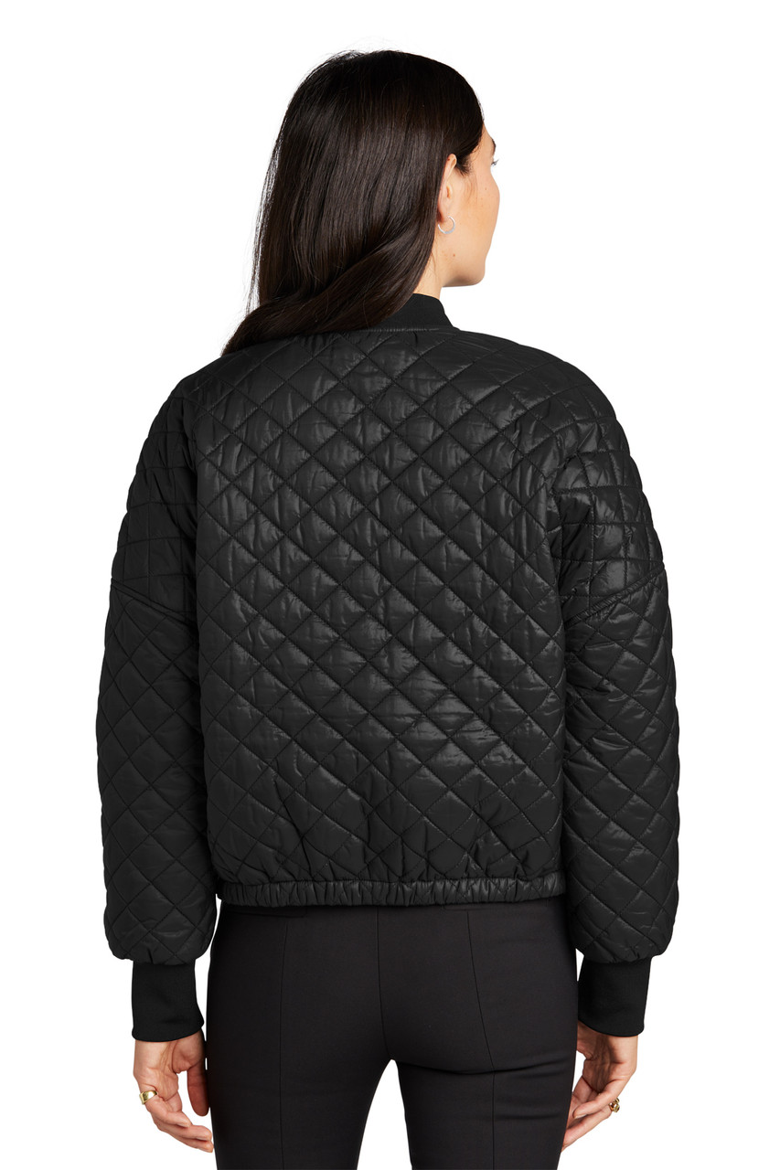 Mercer+Mettle™ Women's Boxy Quilted Jacket MM7201 Deep Black  Back