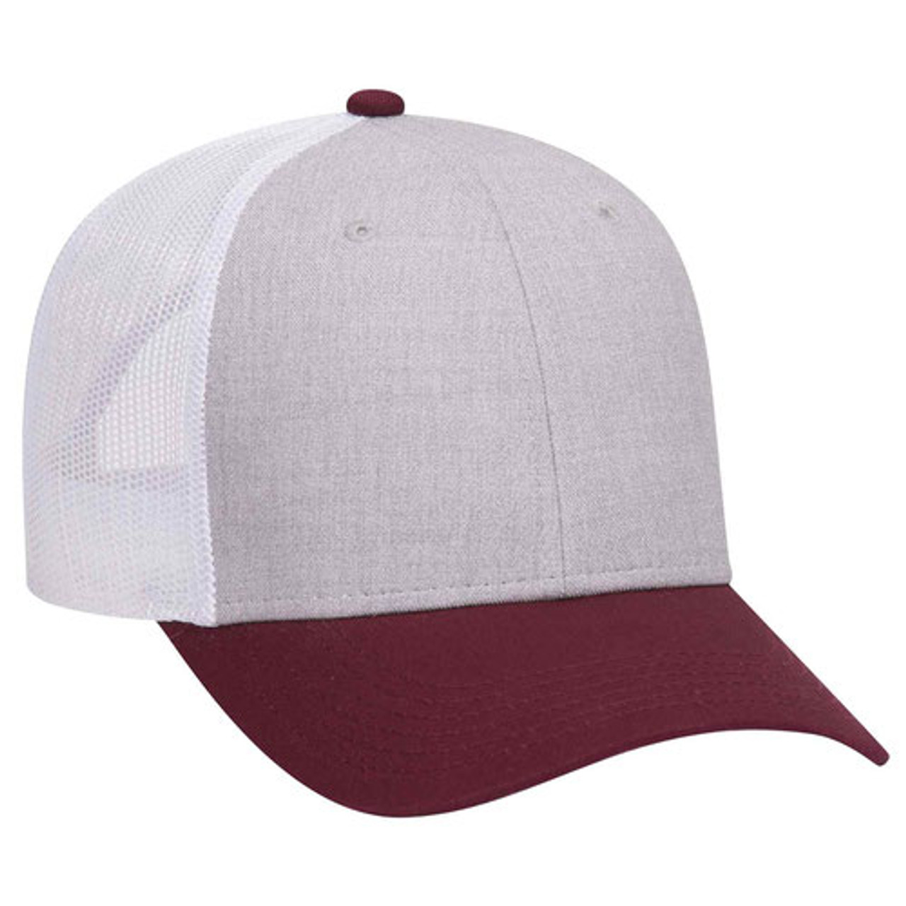 107416 - Maroon/HeatherGray/White