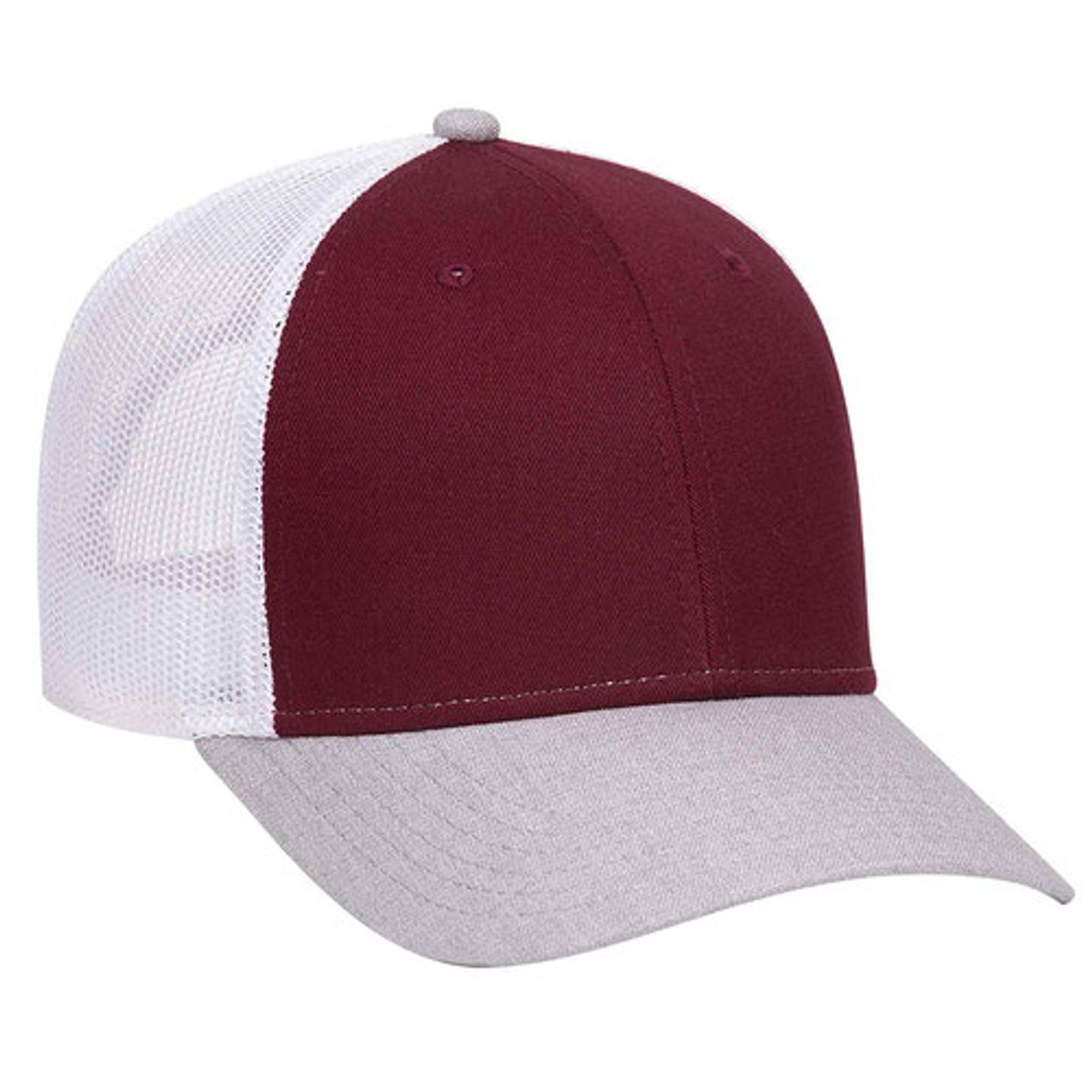 741016 - HeatherGray/Maroon/White