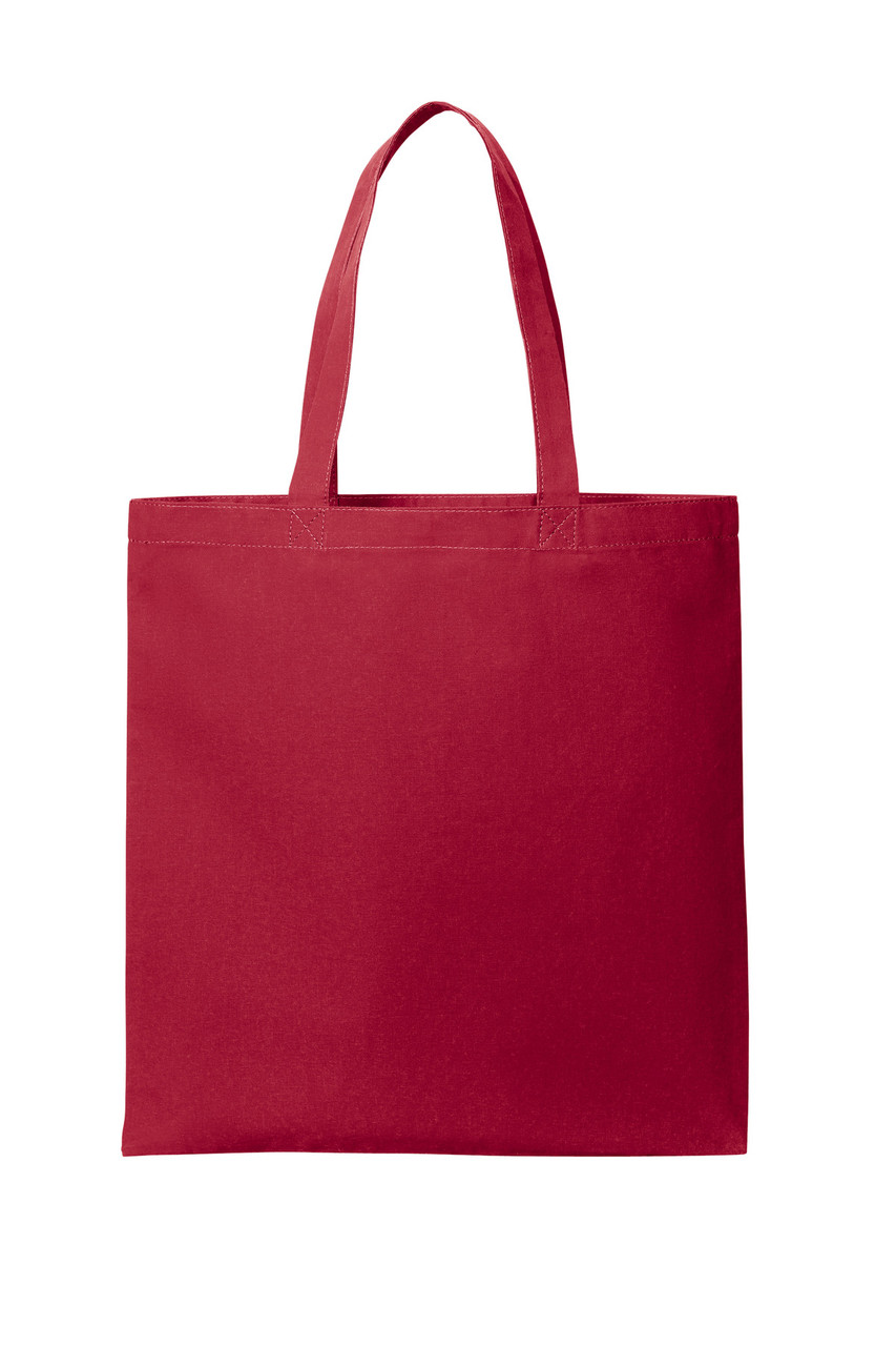 Port Authority® Core Cotton Tote BG1500 Deep Red
