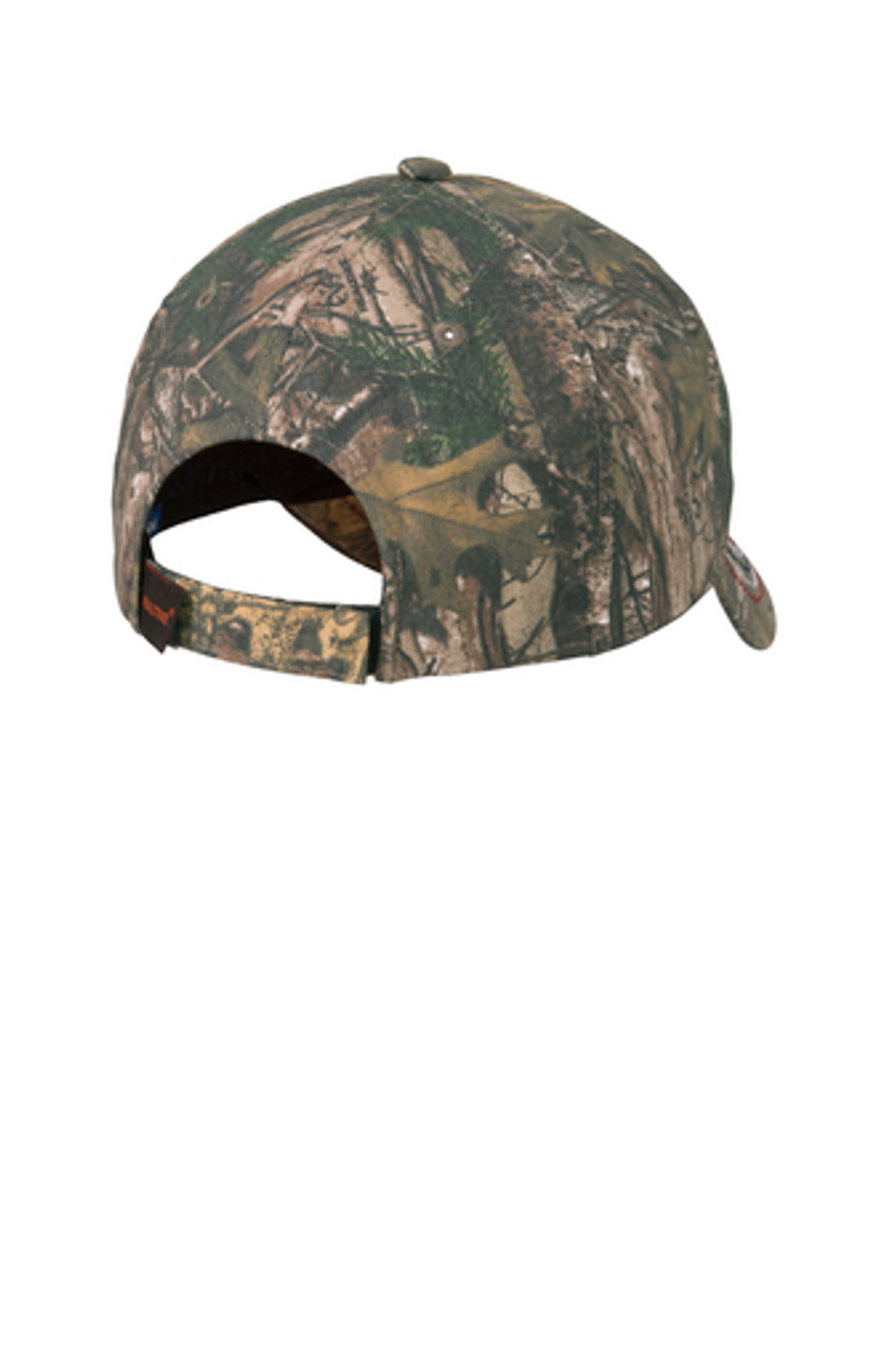 Port Authority® Americana Contrast Stitch Camouflage Cap. C909 Realtree Xtra Back