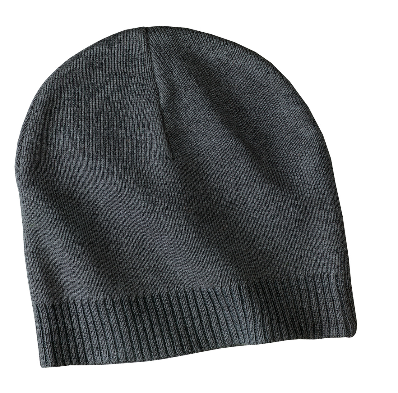 Port Authority® 100% Cotton Beanie.  CP95 Graphite