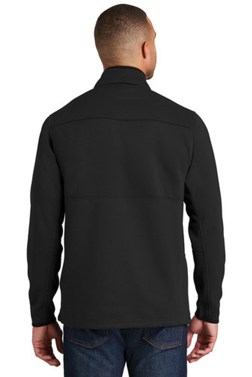 Port Authority® Pique Fleece Jacket. F222 Black Back