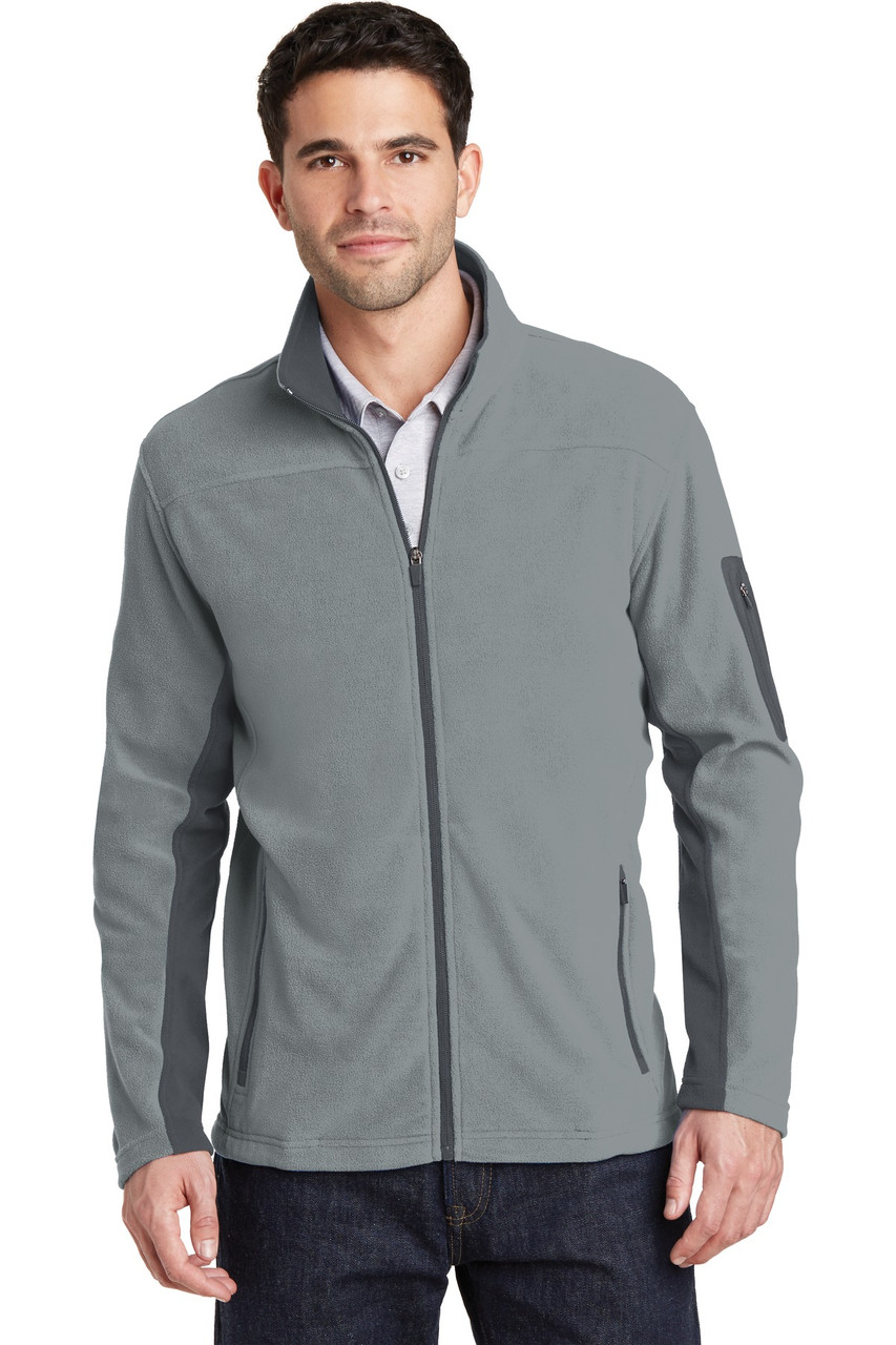 Port Authority® Summit Fleece Full-Zip Jacket. F233 Frost Grey/ Magnet