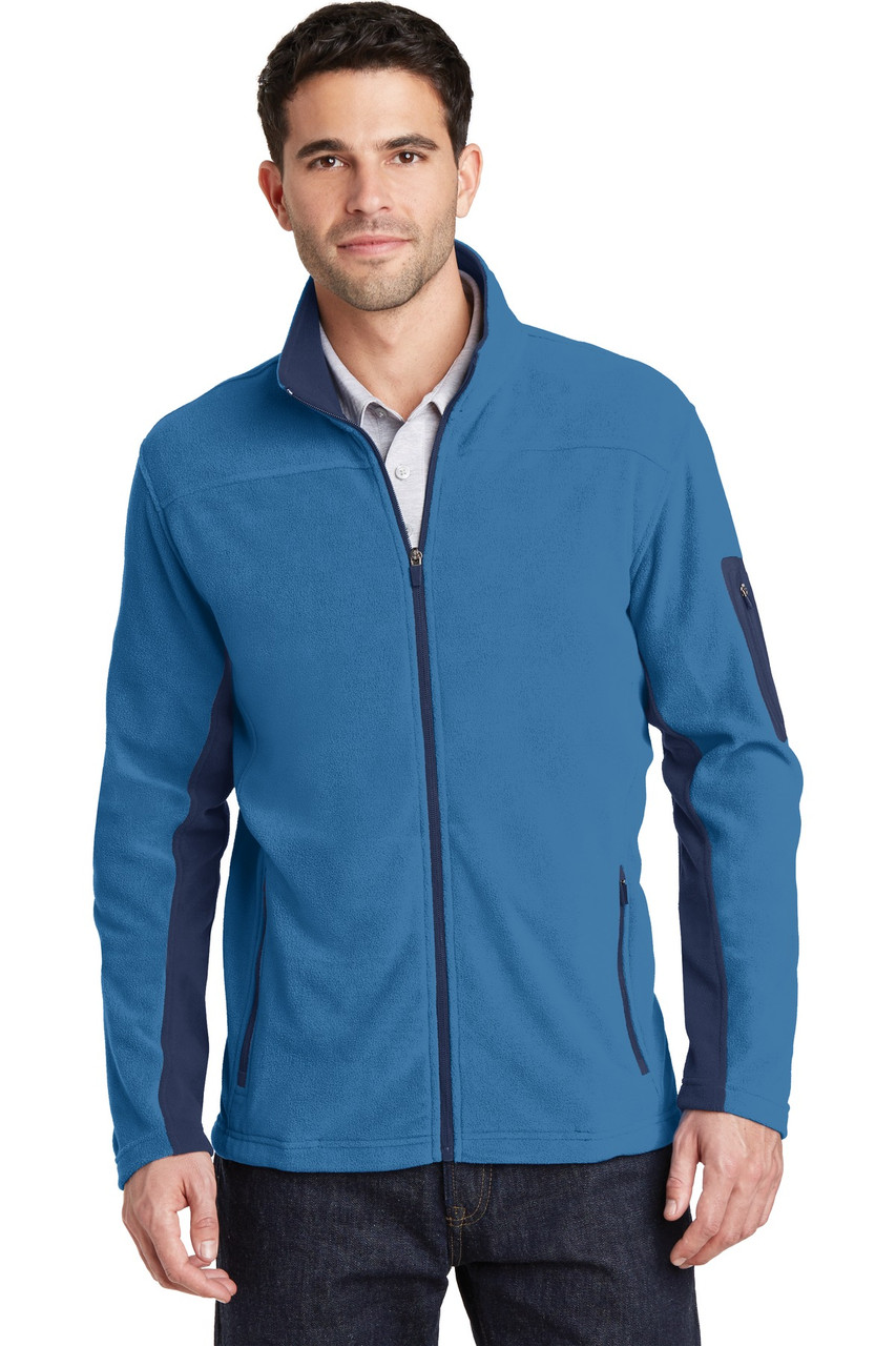 Port Authority® Summit Fleece Full-Zip Jacket. F233 Regal Blue/ Dress Blue Navy