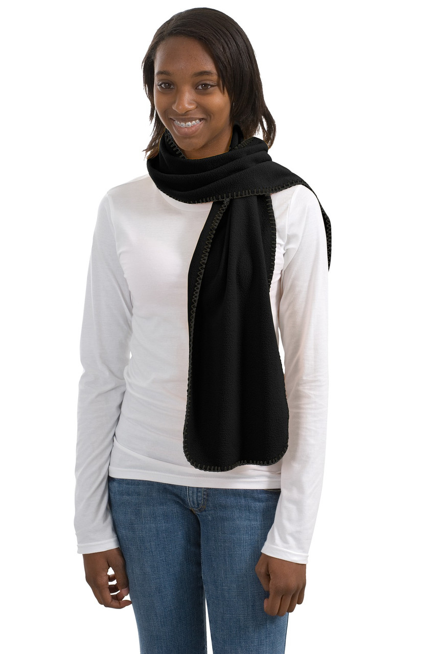 Port Authority® R-Tek® Fleece Scarf.  FS01 Black