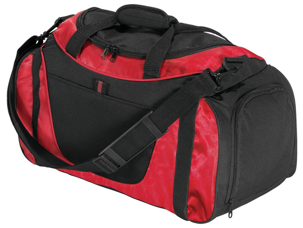Port Authority® - Small Two-Tone Duffel. BG1040 Red/ Black