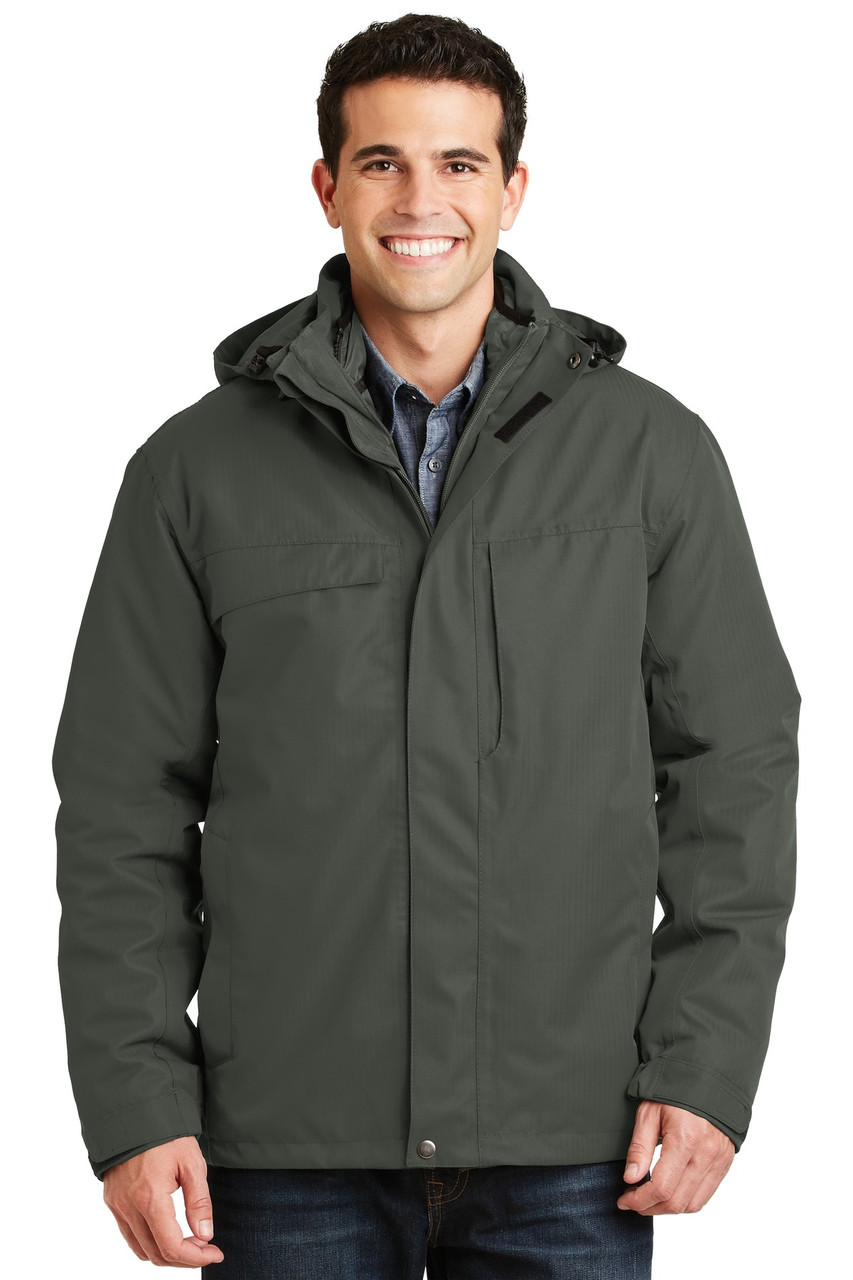 Port Authority® Herringbone 3-in-1 Parka. J302 Spruce Green