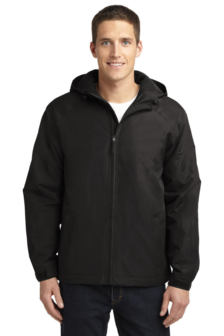 Port Authority® Hooded Charger Jacket. J327 True Black