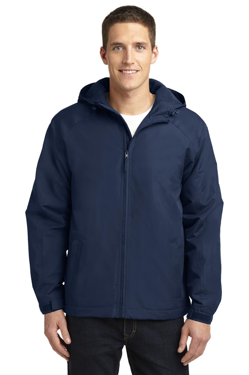Port Authority® Hooded Charger Jacket. J327 True Navy