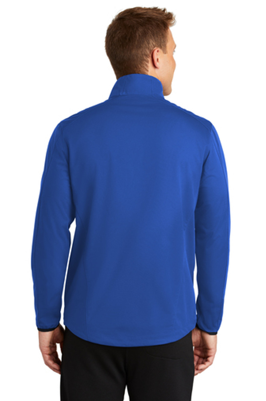 Port Authority® Active Soft Shell Jacket. J717 True Royal Back