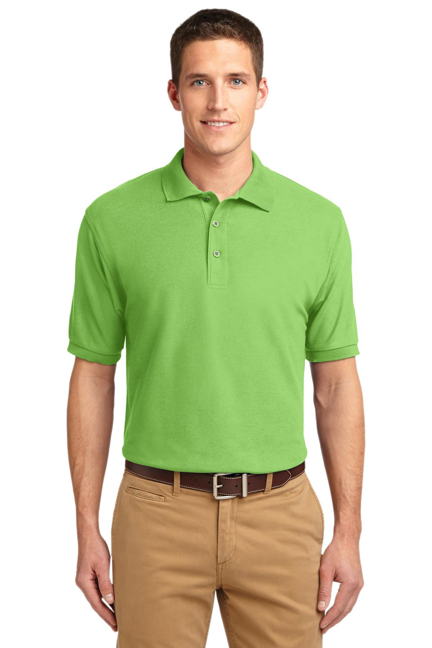 Port Authority® Extended Size Silk Touch™ Polo.   K500ES Lime