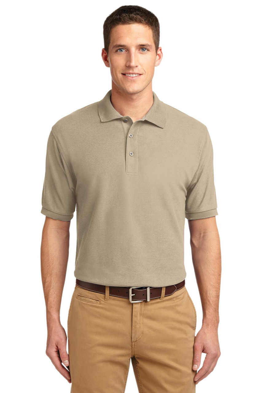 Port Authority® Extended Size Silk Touch™ Polo.   K500ES Stone