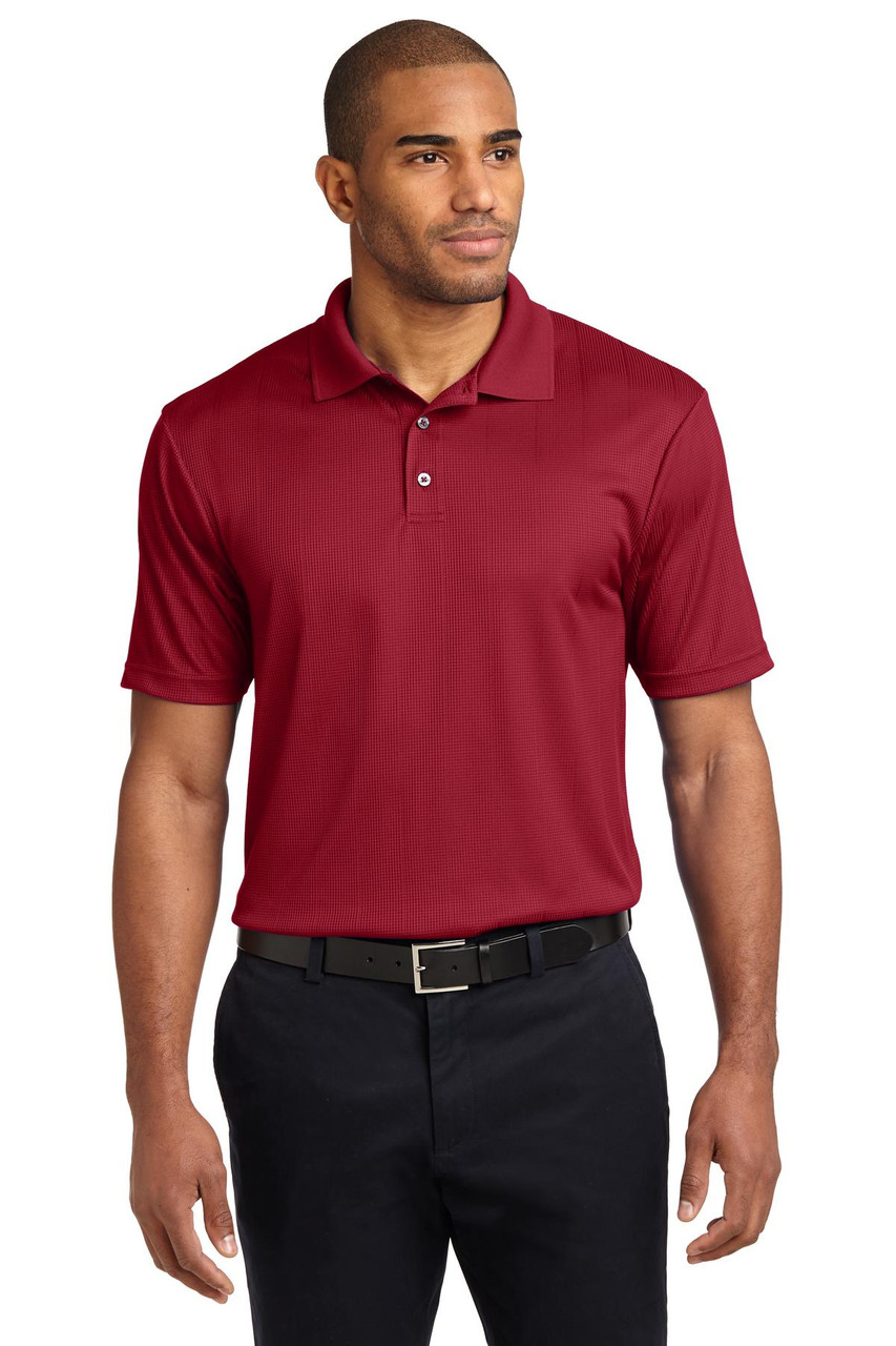 Port Authority® Performance Fine Jacquard Polo. K528 Rich Red