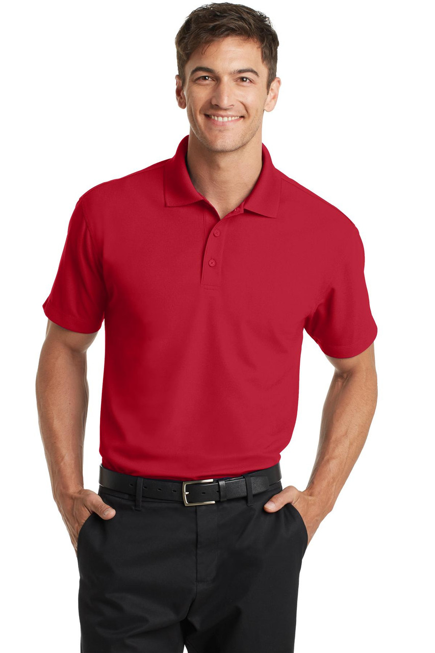Port Authority® Dry Zone® Grid Polo. K572 Engine Red