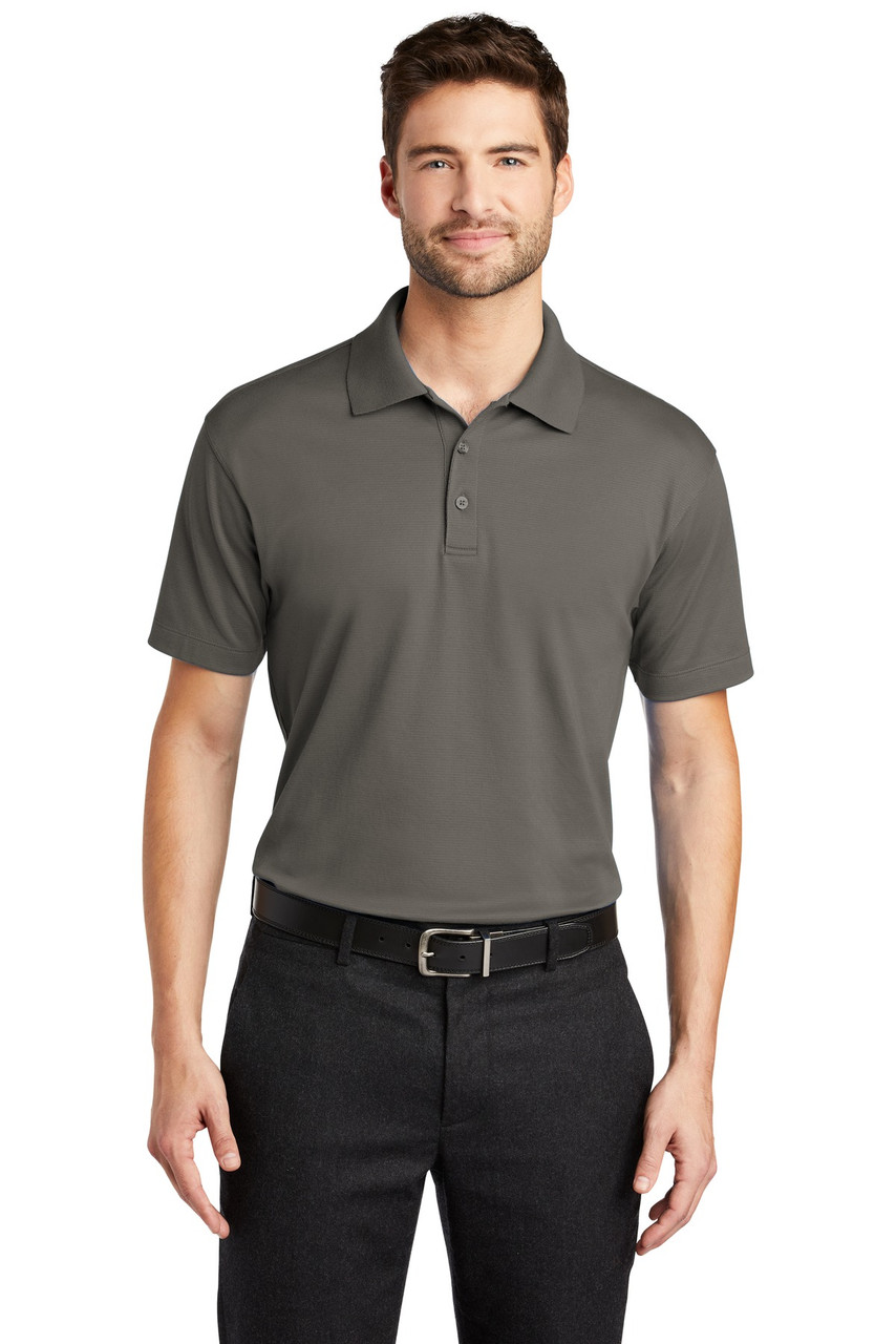 Port Authority® Rapid Dry™ Mesh Polo. K573 Grey Smoke