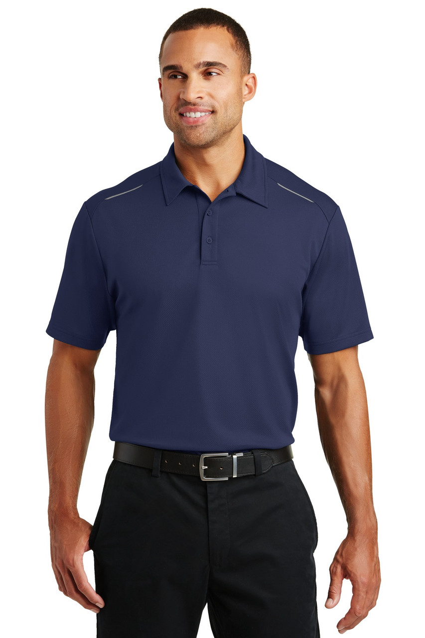 Port Authority® Pinpoint Mesh Polo. K580 True Navy