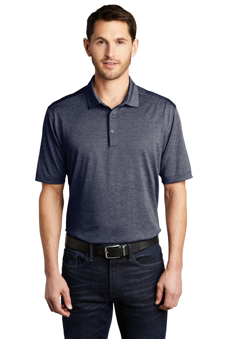 Port Authority ® Shadow Stripe Polo. K585 River Blue Navy