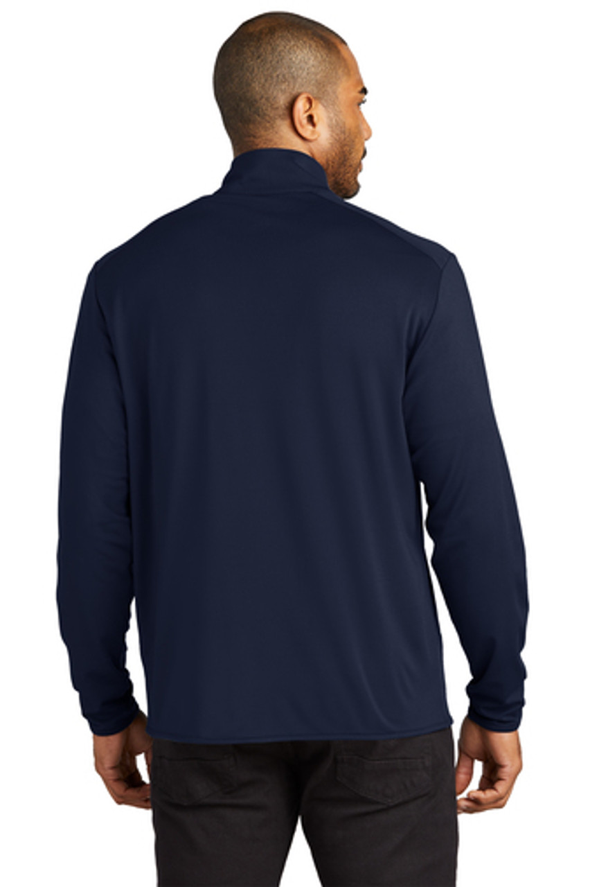 Port Authority® Accord Stretch Fleece Full-Zip K595 Navy Back